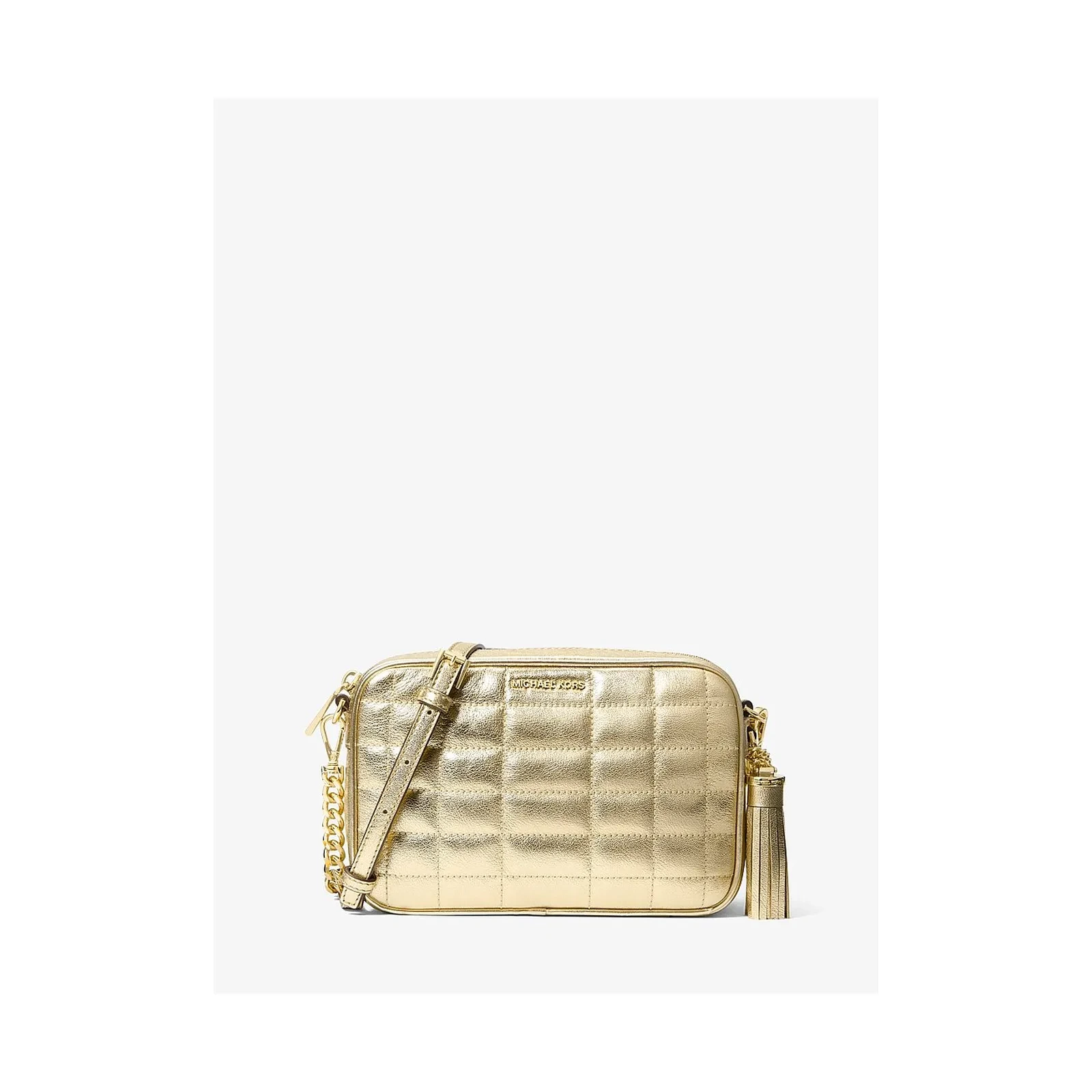 Michael Kors Jet Set Quilted Metallic Crossbody