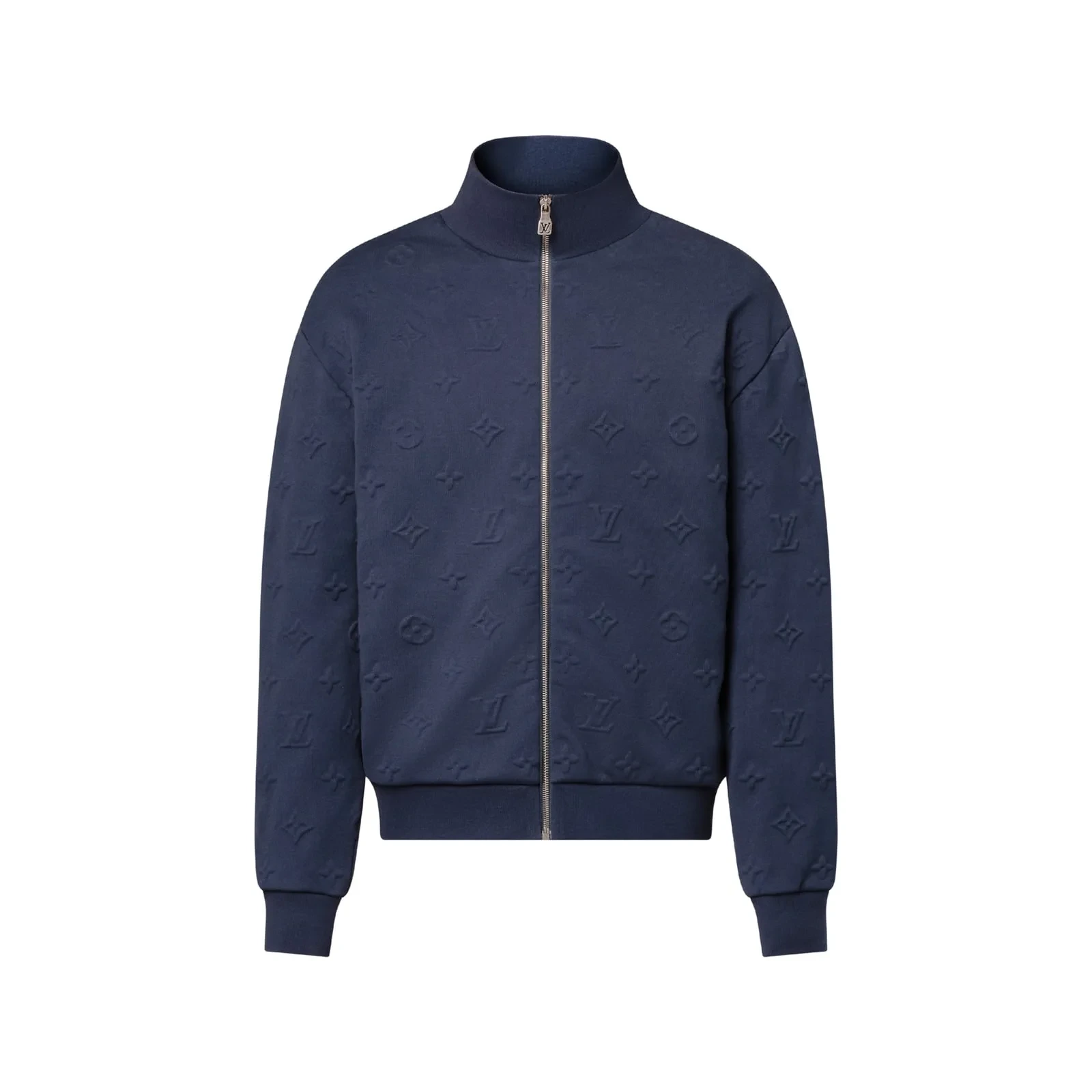 Louis Vuitton Chaqueta Zip Azul Marino Monograma Relieve