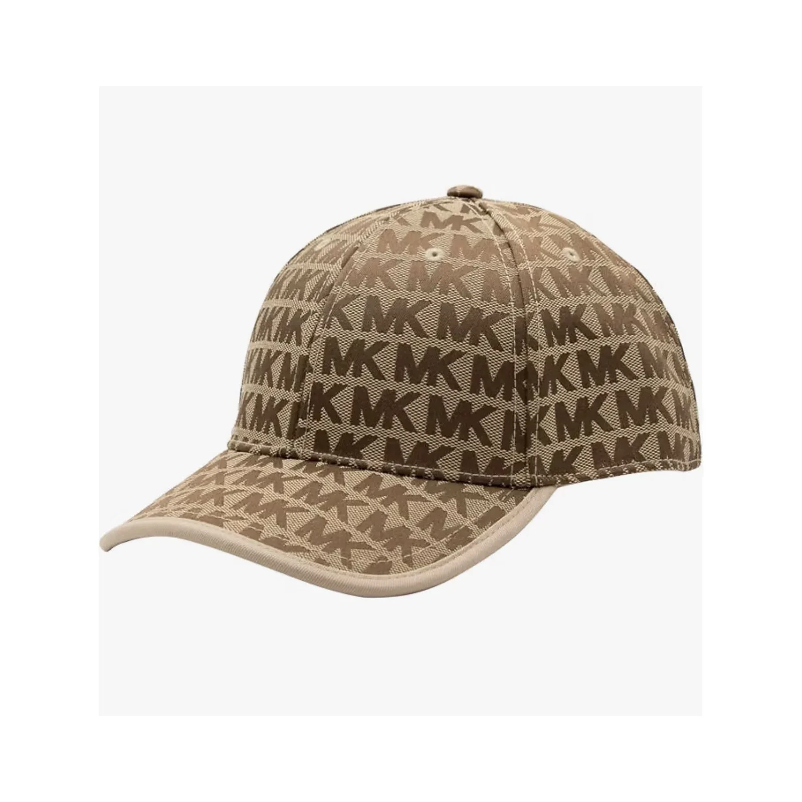 Gorra monograma MK, beige / marrón
