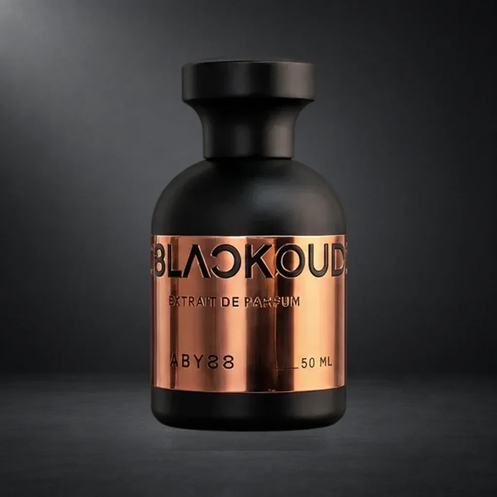 BLACKOUD de Abyss, frasco auténtico sobre estudio carbón